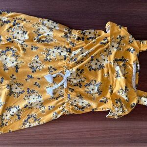 Little Lass Yellow Floral Blouse